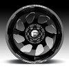 Fuel FF39D 8-Lug Gloss Black Milled Forged Dually Custom Truck Wheels 7